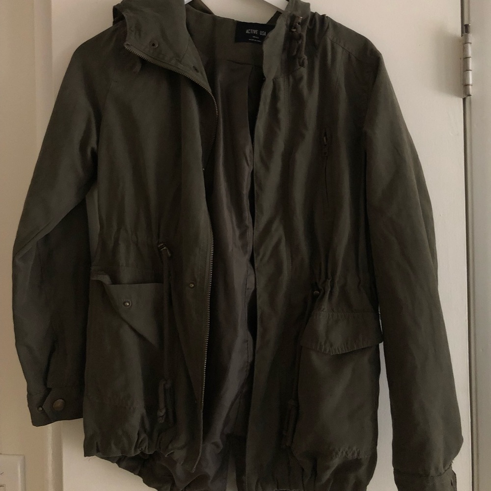 Olive green coat